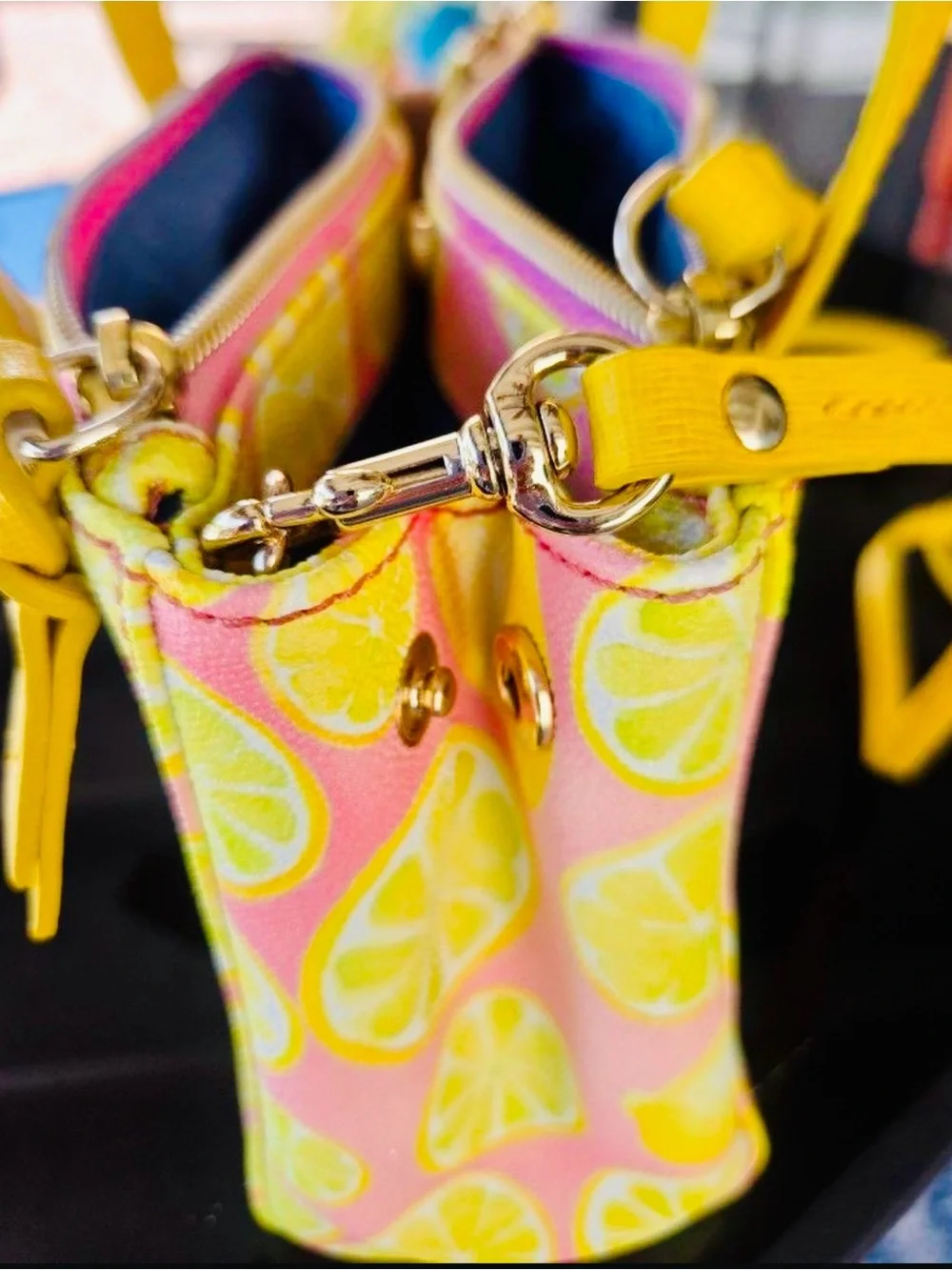 Dooney & Bourke Pink Limone crossbody handbag - so adorable and vibrant!